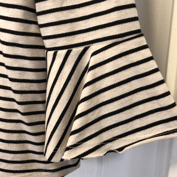 Anthropology stripe top with bell sleeve - Picture 2 of 3